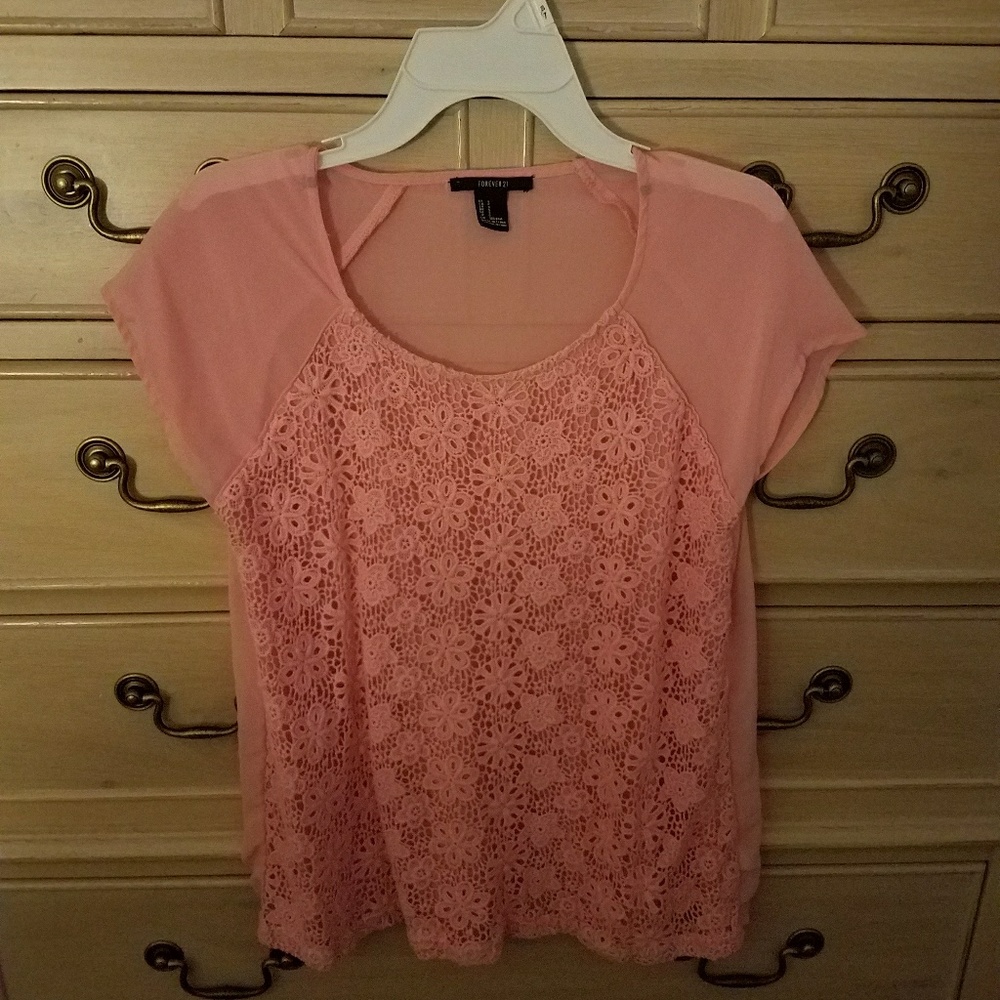 Forever 21 blush pink blouse